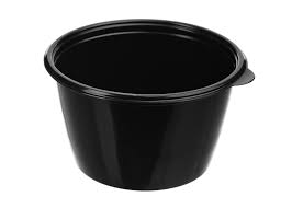 s Контейнер круглый 750 мл чёрный D=144 СП (Ф50, К300)