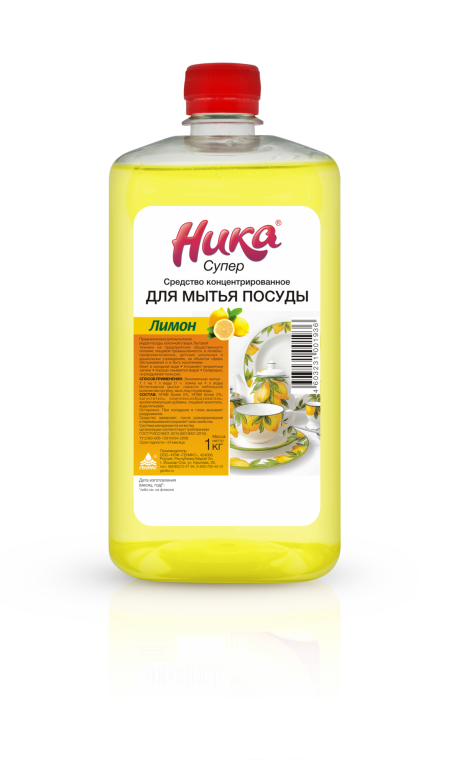 s Средство концентрированное для мытья посуды "Ника-Супер", фл.ПЭТ 0,5 кг.