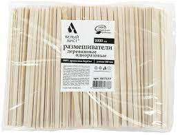 s Размешиватели деревянные 180 мм. Д(1000шт/уп)