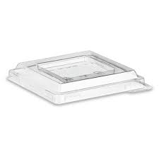 S Блюдце/крышка "Средняя пагода" 84*84 мм 70 мл прозрачная  шт