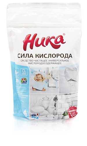 S Средство чистящее универсальное кислородсодержащее "Ника - Сила кислорода", пакет дой-пак 1 кг.