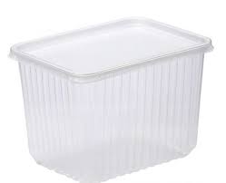 s Контейнер  пластик прозрачный жёсткий 2,0 л. I (179*132*122)(Ф50, К500)