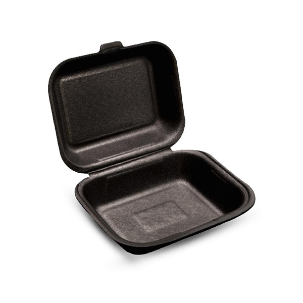 s LBS-1 Ланч-бокс чёрный маленький 190*150*70мм (100шт/уп)