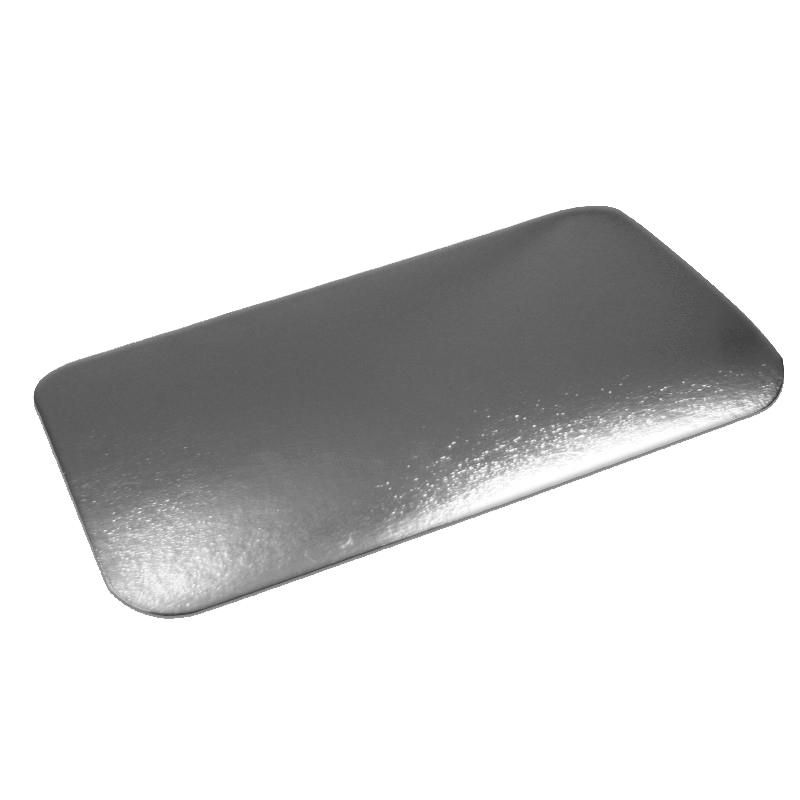 s Крышка картон-мет. для ал. форм 410-010 201х110х49мм, размер 195х103мм(Ф100 К600)