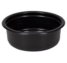 s Контейнер круглый 250 мл д=115мм, чёрный (Ф50, К500)