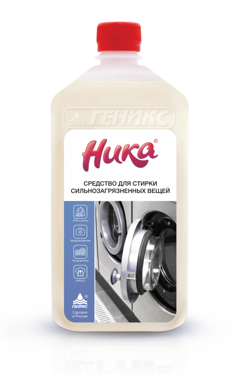 S Средство для стирки сильнозагрязненных вещей "Ника", кан. 5 кг