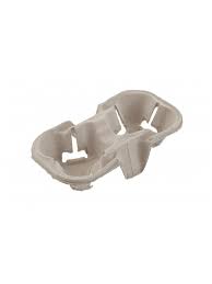 s Подстаканник держатель картон на 2 секции (150шт/уп)