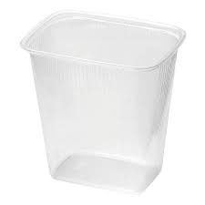 s Контейнер пласт прямоугольный прозрачный 500мл CLP (108*82*106мм) (Ф100, К1000)