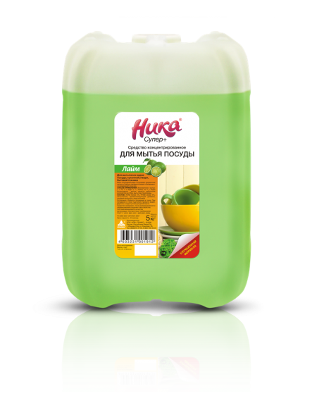 S Средство концентрированное для мытья посуды "Ника-Супер Плюс", кан. 5 кг, шт