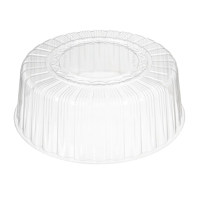 s Пластиковая крышка от контейнера для торта ИП-72К d-320мм, h-123мм (60шт/уп)