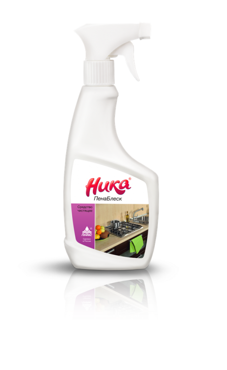 S Средство чистящее "Ника-Пенаблеск", фл. 0,5 кг. с курковым распылителем