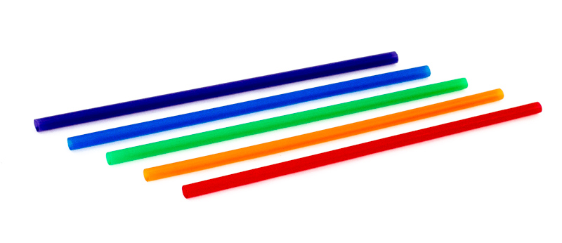 s Трубочка для коктеля ПРЯМАЯ ЦВЕТНАЯ в индивидуальной ПП-упаковке, 8*240мм А (250шт/уп)