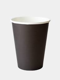 s Стакан бумажный 350мл. ЧЁРНЫЙ 2сл (Ф25, К500)