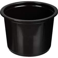 s Контейнер круглый 500 мл D=115 мм, чёрный (Ф50, К500)