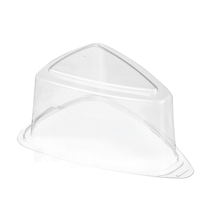 s Крышка 33 для НИЗКОГО кусочка торта треугольная прозрачная(Ф1, К800)