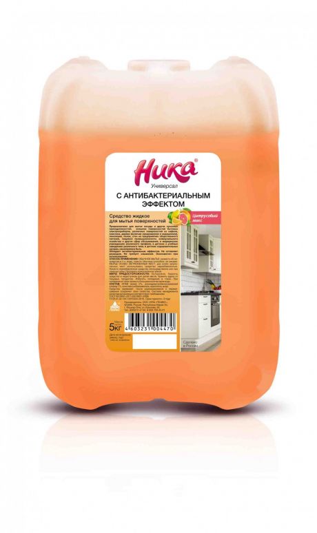 S Средство жидкое для мытья поверхностей "Ника-Универсал", кан. 5,0 кг