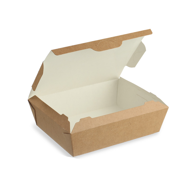 s Упаковка картонная OSQ LUNCH 600 M, размер 130/150*95/115*50мм (Ф25, К500)