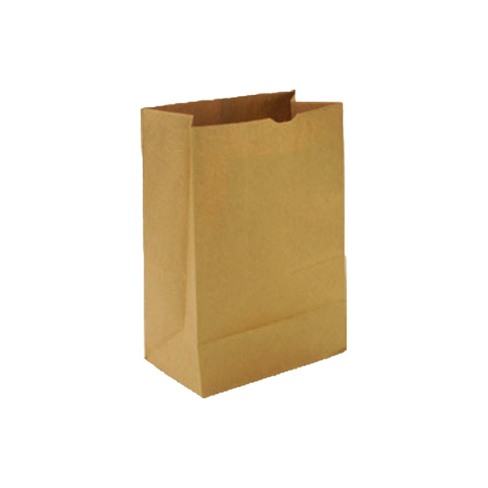 S Пакет бумажный КРАФТ, с прямоугольным дном без ручек, размер 220х120х290 мм  (Ф1, К1000)