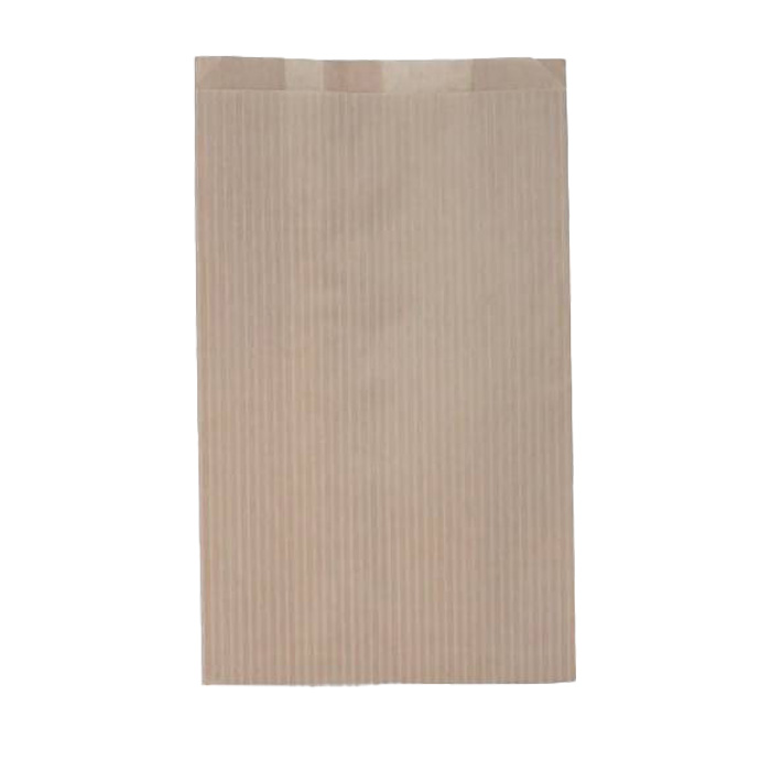 s Пакет бумажный КРАФТ "ПОЛОСКА", 350*200*100 мм (50 шт/уп)
