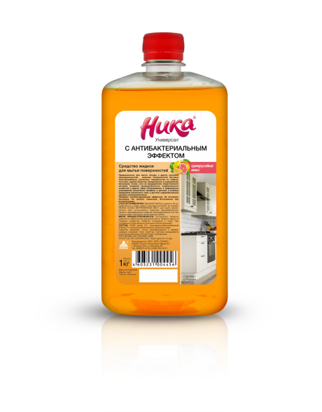 S Средство жидкое для мытья поверхностей "Ника-Универсал" с антибактериальном эффектом 1,0 л.