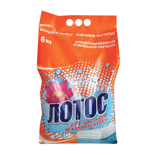 S Порошок стиральный "Лотос" 6 кг Автомат для всех типов тканей