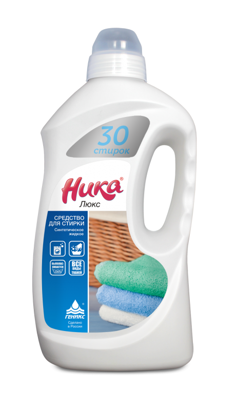 S Средство моющее синт жидкое "Ника-Люкс", фл. 1,5 л с ручкой, мерной емкостью