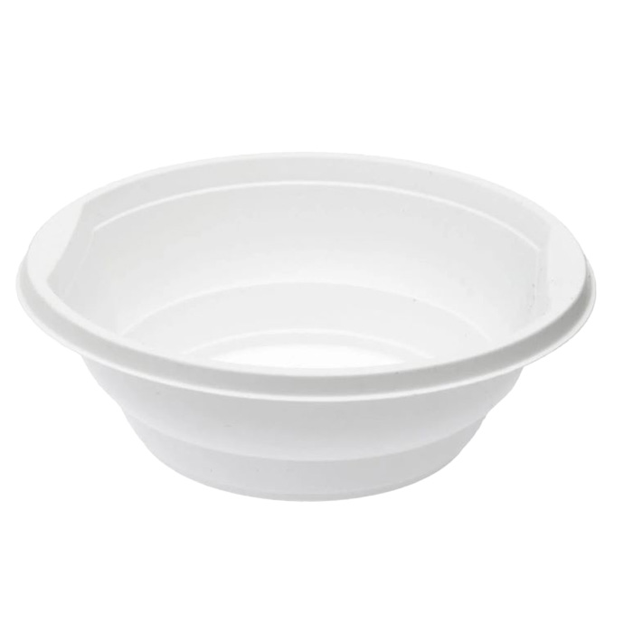 s Миска суповая пластиковая 0,600 л. белая D=153мм М (Ф50 К1000)