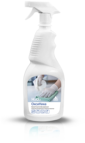 S Средство дезинф. для дезинфекции на перекиси водорода "ОксиНика", флакон 0,75 л