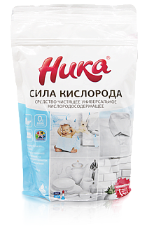 S Средство чистящее универсальное кислородсодержащее "Ника - Сила кислорода", пакет дой-пак 1 кг.