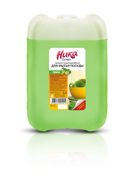 S Средство концентрированное для мытья посуды "Ника-Супер Плюс", кан. 5 кг, шт