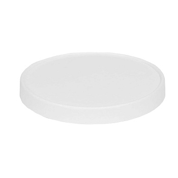 sБелая картонная крышка OSQ Round Bowl 700 W lid (Ф25, К525)