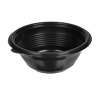 s Пластиковые контейнеры ПР-МС-375 чёрный(600шт/уп)