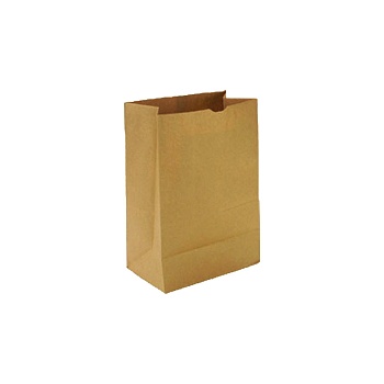 s Пакет бумажный КРАФТ, с прямоугольным дном без ручек, размер 180х120х290 мм (Ф1, К1000)