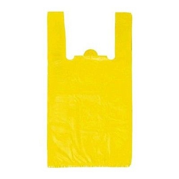 S Пакет-майка  цветная (28+15)х50 см 16мкм (100шт/уп)