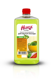 S Средство концентрированное для мытья посуды "Ника-Супер Плюс", фл. ПЭТ 1,0 кг