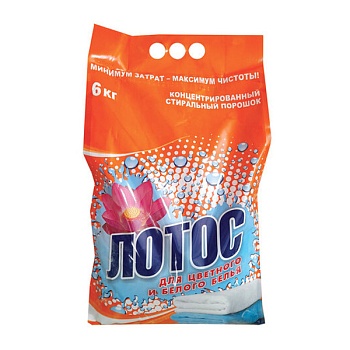 S Порошок стиральный "Лотос" 6 кг Автомат для всех типов тканей