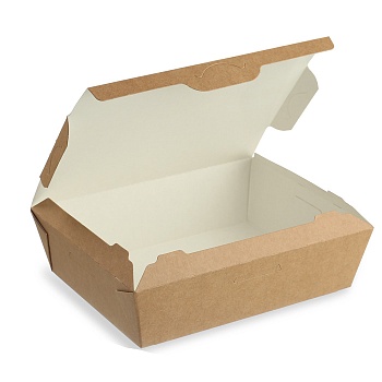 s Упаковка картонная OSQ LUNCH 1000 L, размер 170/190*130/150*50мм (Ф25, К250)