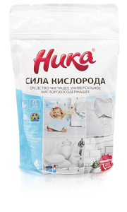 S Средство чистящее универсальное кислородсодержащее "Ника - Сила кислорода", пакет дой-пак 1 кг.