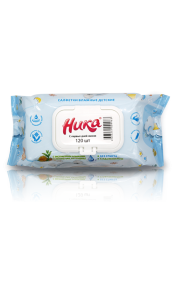 S Салфетки влажные детские "Ника" с первых дней жизни (120 шт.), упаковка flow-pack (150*180 мм), шт